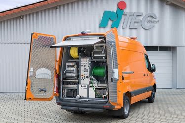 TV-Kombifahrzeug Rückansicht